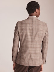 Neutral Slim Nova Fides Check Blazer - Image 3 of 15