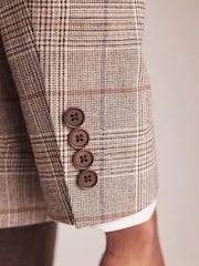 Neutral Slim Nova Fides Check Blazer - Image 8 of 15