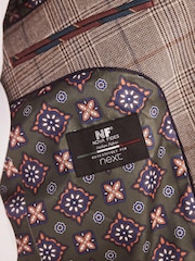 Neutral Slim Nova Fides Check Blazer - Image 9 of 15