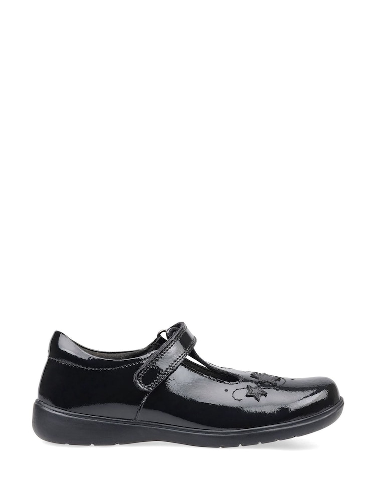 Start Rite Star Jump T-Bar Black Patent Leather Black School Shoes - Image 1 of 4
