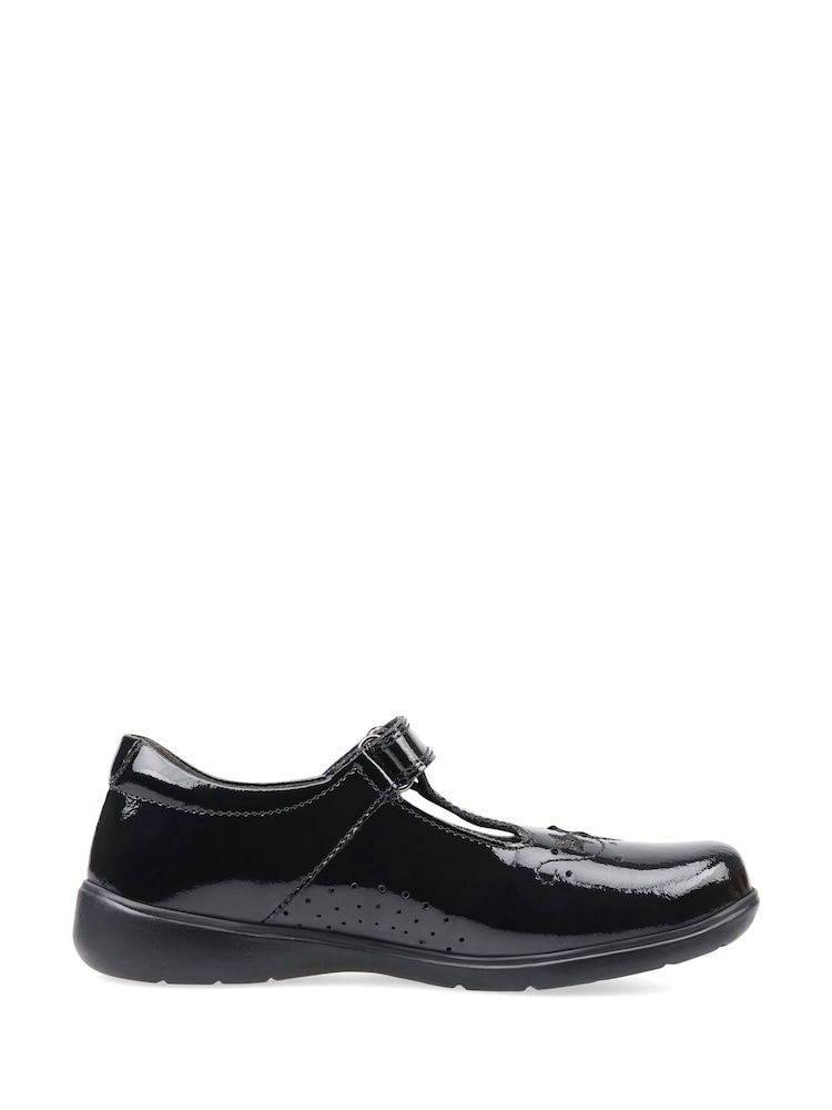Start Rite Star Jump T-Bar Black Patent Leather Black School Shoes - Image 2 of 4