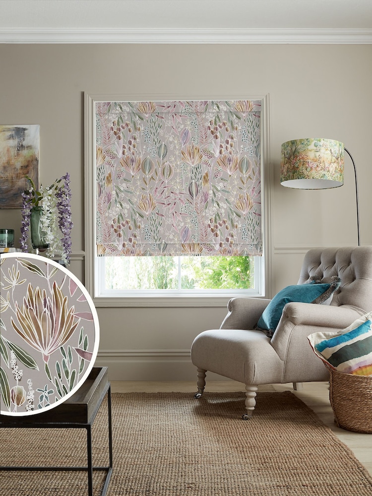 Voyage Cream Sandstone Masina Made to Measure Roman Blind - Image 1 of 6