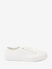 White Forever Comfort® Baseball Canvas Trainers - Image 2 of 5
