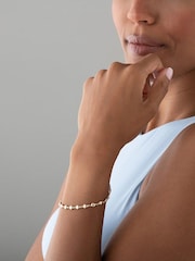 Beaverbrooks 9ct Yellow Gold Ladies Bead Bracelet - Image 3 of 3