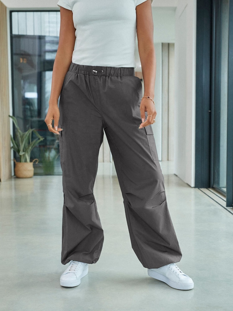Anthrazitgrau - Parachute Cargohose aus Baumwolle - Bild 2 von 5