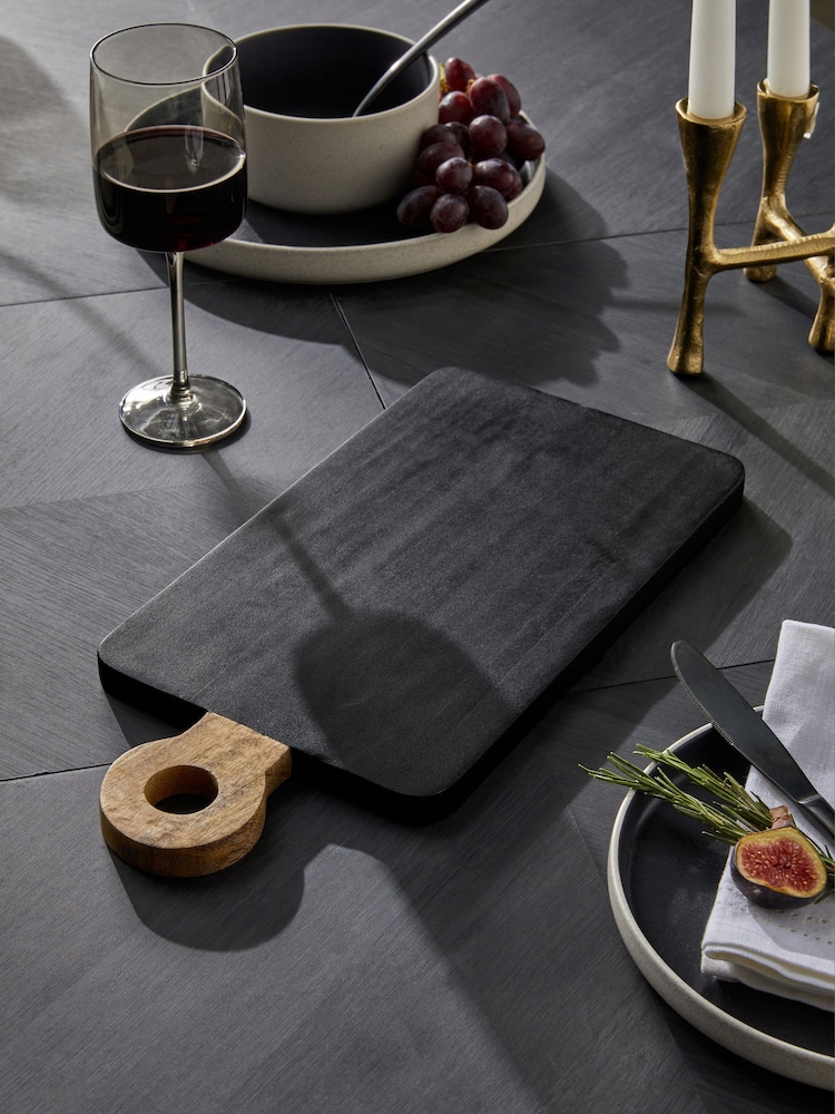 Black Bronx Wooden Serveboard - Image 2 of 4 Black Bronx Wooden Serveboard - Image 2 of 4