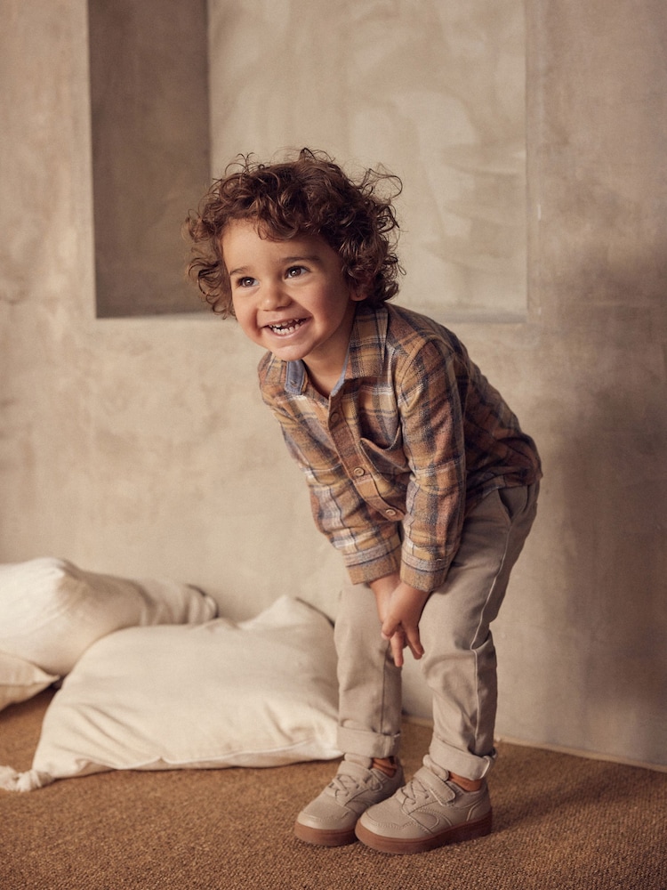 Tan Brown Long Sleeve Check Shirt (3mths-7yrs) - Image 2 of 5