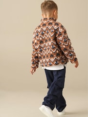 Angel & Rocket Orange Alexander Zip Neck Fleece - Image 3 of 5