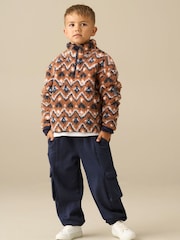 Angel & Rocket Orange Alexander Zip Neck Fleece - Image 4 of 5