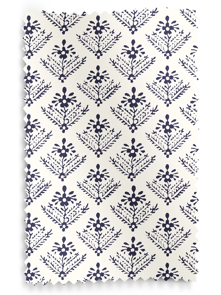 Laura Ashley Blue Lady Fern Made To Measure Roman Blinds - Image 6 of 6