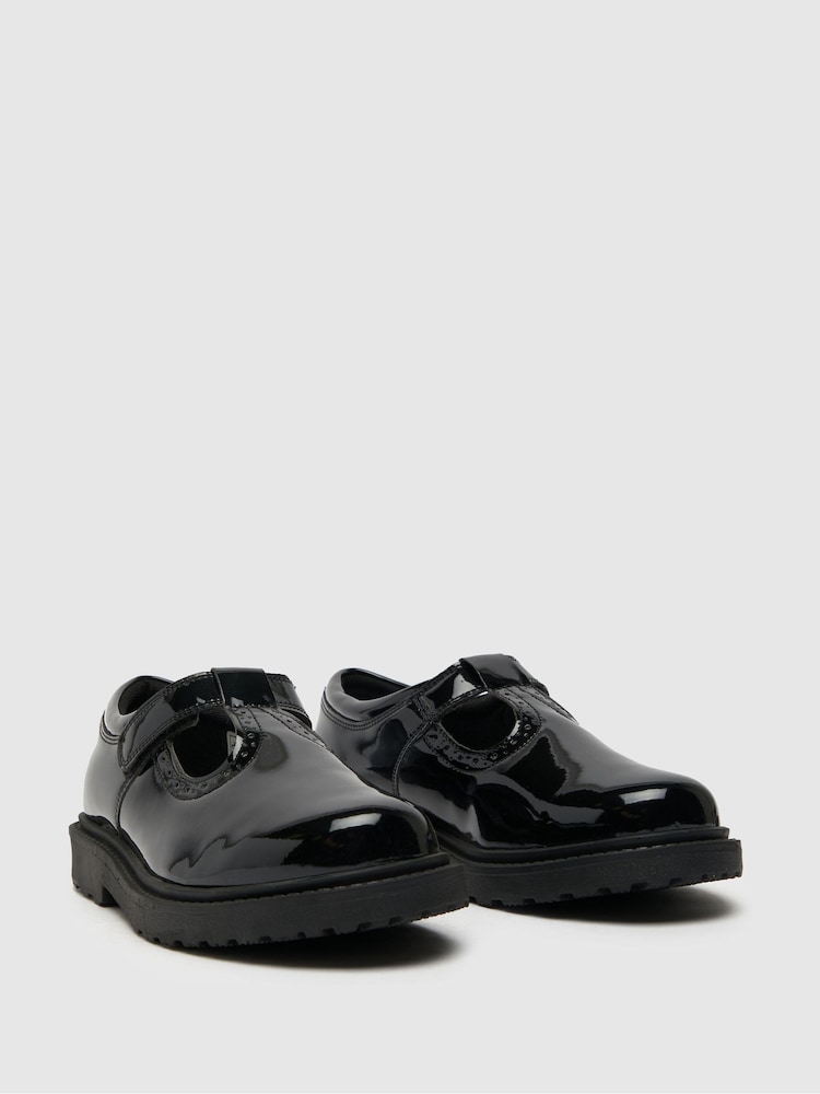 Nizki črni lakasti čevlji s T-paščkom Schuh - Slika 2 iz 4 Nizki črni lakasti čevlji s T-paščkom Schuh - Slika 2 iz 4