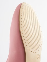 Pink Satin (Stain Resistant) Standard Fit (F) Square Toe Mary Jane Occasion Shoes - Image 4 of 4