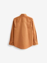 Tan Brown Long Sleeve Oxford Shirt (3-16yrs) - Image 2 of 7