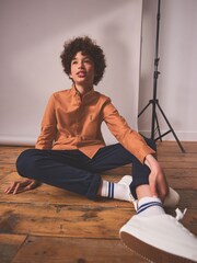 Tan Brown Long Sleeve Oxford Shirt (3-16yrs) - Image 7 of 7