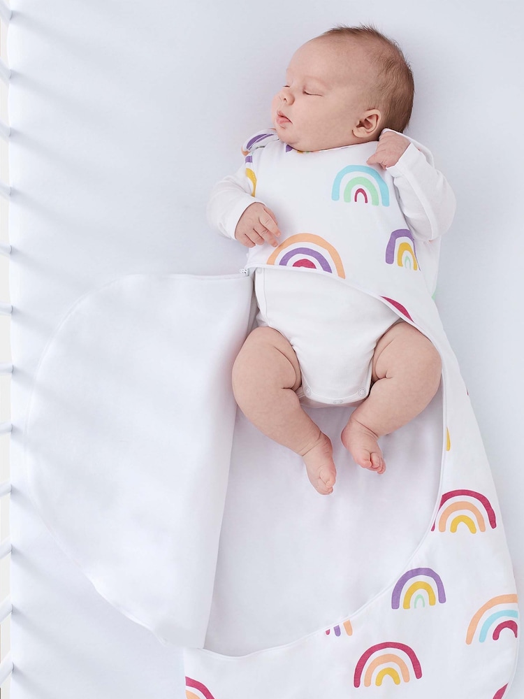 Snuz White Kids 1 Tog Baby 100% Cotton Sleep Bag - Image 1 of 5