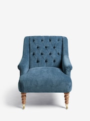 Laura Ashley Baron Chenille Seaspray Blue Ropsley Accent Chair - Image 3 of 8