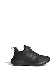adidas Black Kids Sportswear Fortarun 2.0 Cloudfoam Elastic Lace Top Strap Trainers - Image 1 of 9