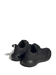 adidas Black Kids Sportswear Fortarun 2.0 Cloudfoam Elastic Lace Top Strap Trainers - Image 3 of 9