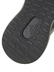 adidas Black Kids Sportswear Fortarun 2.0 Cloudfoam Elastic Lace Top Strap Trainers - Image 9 of 9