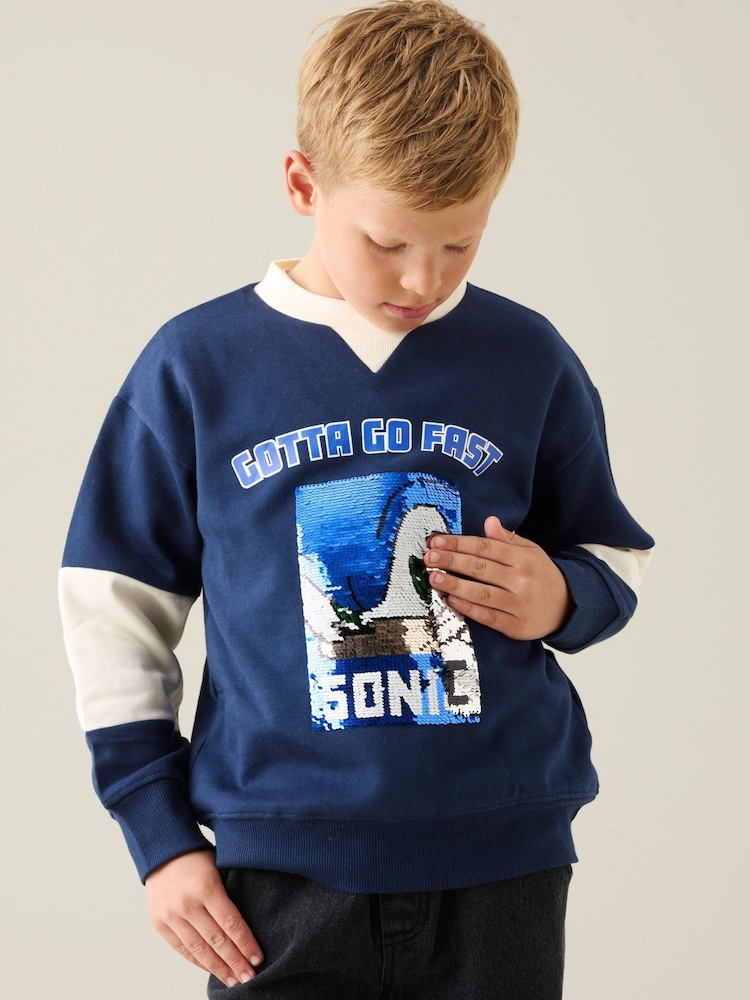 Angel & Rocket Grey Sonic Sweatshirt - Image 1 of 4