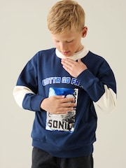 Angel & Rocket Grey Sonic Sweatshirt - Image 4 of 4