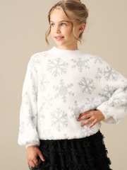 Angel & Rocket Ana Snowflake Eyelash Suéter - Imagen 1 de 4
