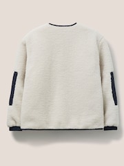 White Stuff Taylor Reversible White Borg Jacket - Image 6 of 6