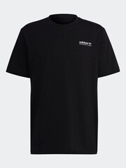 adidas Originals Black 100% Cotton Adventure Mountain Back T-Shirt - Image 6 of 6