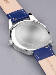 Accurist Mens Blue Everyday Leather Strap Analogue Watch - Image 3 of 7