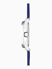 Accurist Mens Blue Everyday Leather Strap Analogue Watch - Image 4 of 7