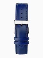 Accurist Mens Blue Everyday Leather Strap Analogue Watch - Image 5 of 7