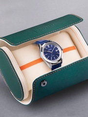 Accurist Mens Blue Everyday Leather Strap Analogue Watch - Image 6 of 7