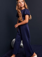Navy Blue Occassion Jumpsuit (3-16yrs) - Image 1 of 7