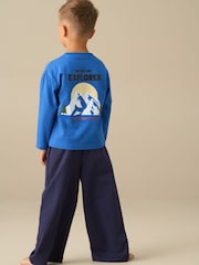 Angel & Rocket Blue Chase Graphic Pyjamas Set - Image 4 of 5