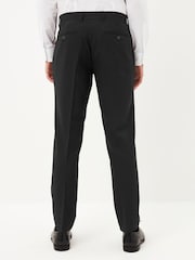 Black Skinny Fit Machine Washable Plain Front Smart Trousers - Image 4 of 10