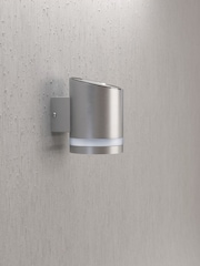 SolarCentre Silver Truro Solar Outdoor Wall Light - Image 1 of 2