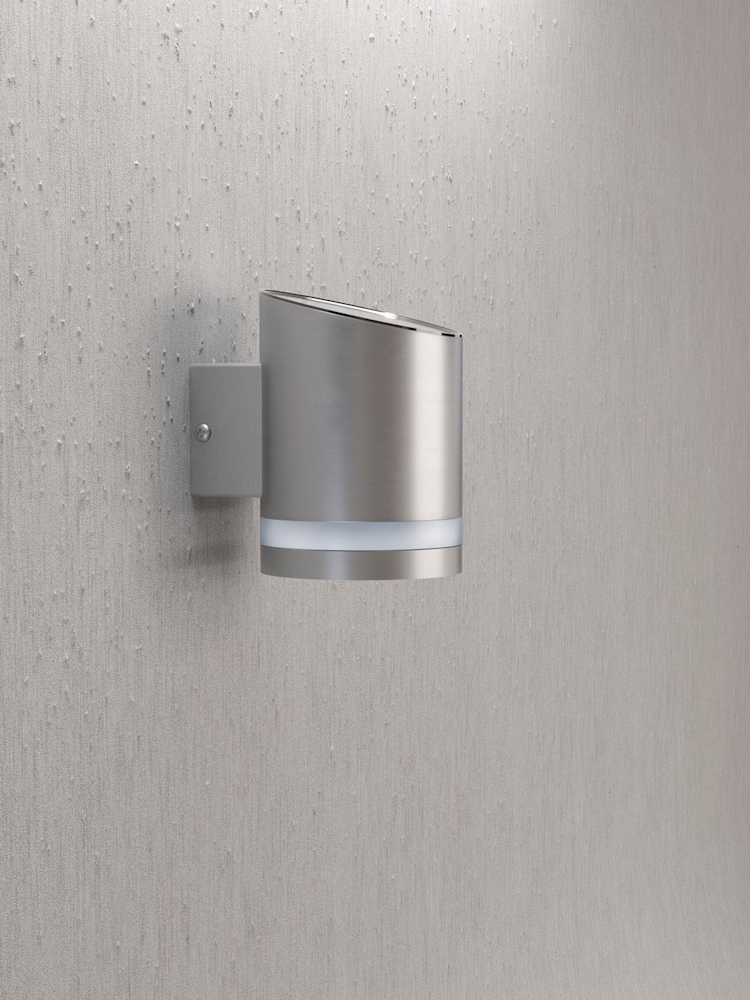 SolarCentre Silver Truro Solar Outdoor Wall Light - Image 1 of 2