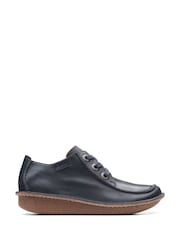 Clarks Navy Leather Funny Dream Shoes - Image 1 of 7