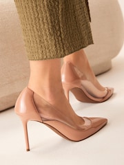 Nude Pink Forever Comfort® Vinyl Point Court Shoes - Image 3 of 7