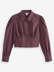 Brown Brown Corset Shirt - Image 2 of 2