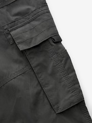Grey Long Length Belted Cargo Shorts - Image 9 of 10