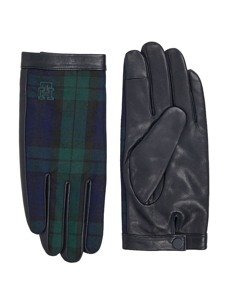 Tommy Hilfiger Leather Black Gloves - Image 1 of 1