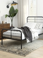 Dorel Home Black Europe Millie Metal Bed - Image 1 of 4