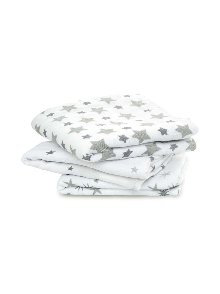 aden + anais Twinkle 100% Cotton Muslin Squares 3 Pack - Image 1 of 5 aden + anais Twinkle 100% Cotton Muslin Squares 3 Pack - Image 1 of 5