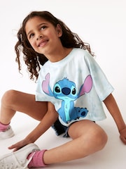 Синий с блестками и принтом тай-дай - License T-Shirt (3-16yrs) - Image 2 of 6