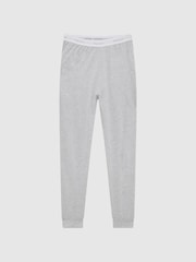 Reiss Grey Melange Cali Cotton-Blend Joggers - Image 2 of 6