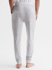 Reiss Grey Melange Cali Cotton-Blend Joggers - Image 5 of 6