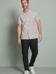 Stone Natural Textured Short Sleeve Shirt - Image 2 of 9
