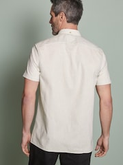Stone Natural Textured Short Sleeve Shirt - Image 3 of 9