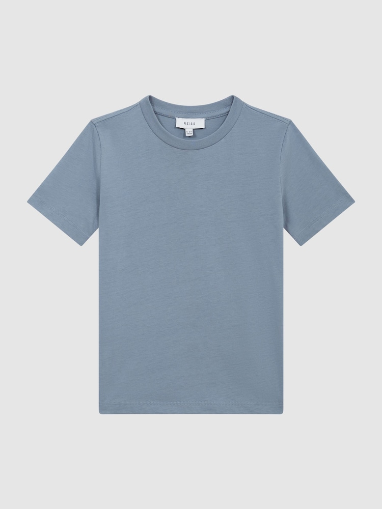 Azul Ashley - Camiseta con cuello redondo Bless de Reiss - Imagen 2 de 6